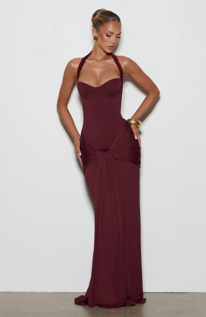 Gia Maxi Dress Cherry Lacquer