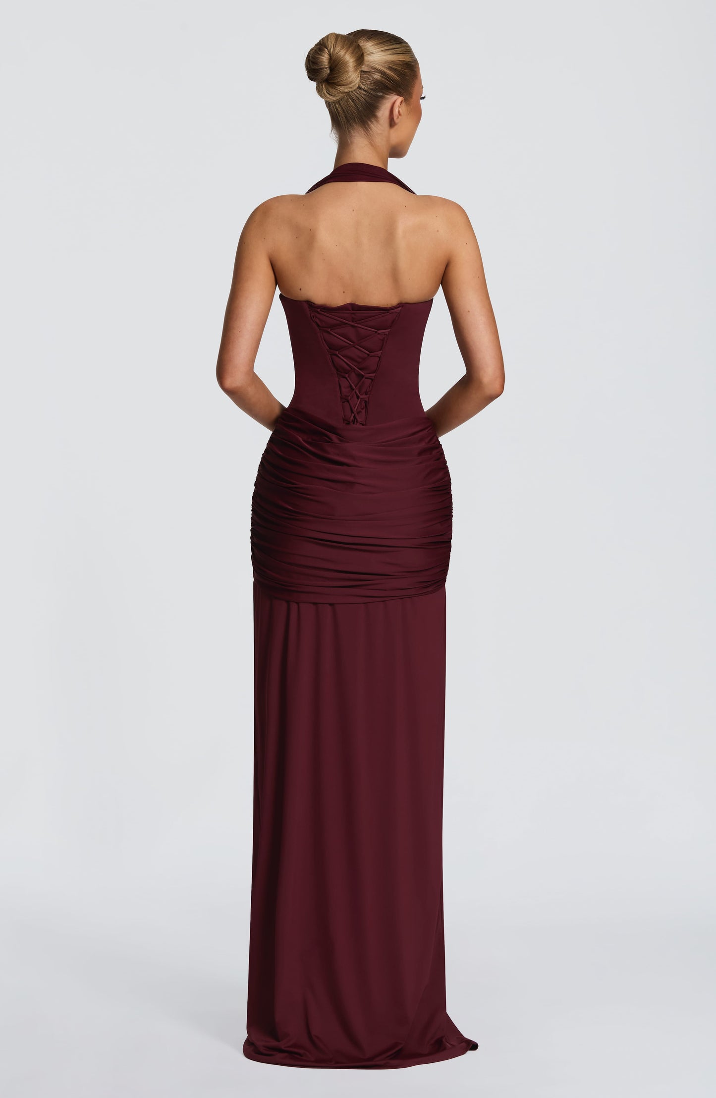 Gia Maxi Dress Cherry Lacquer