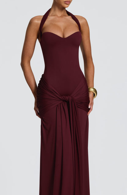 Gia Maxi Dress Cherry Lacquer