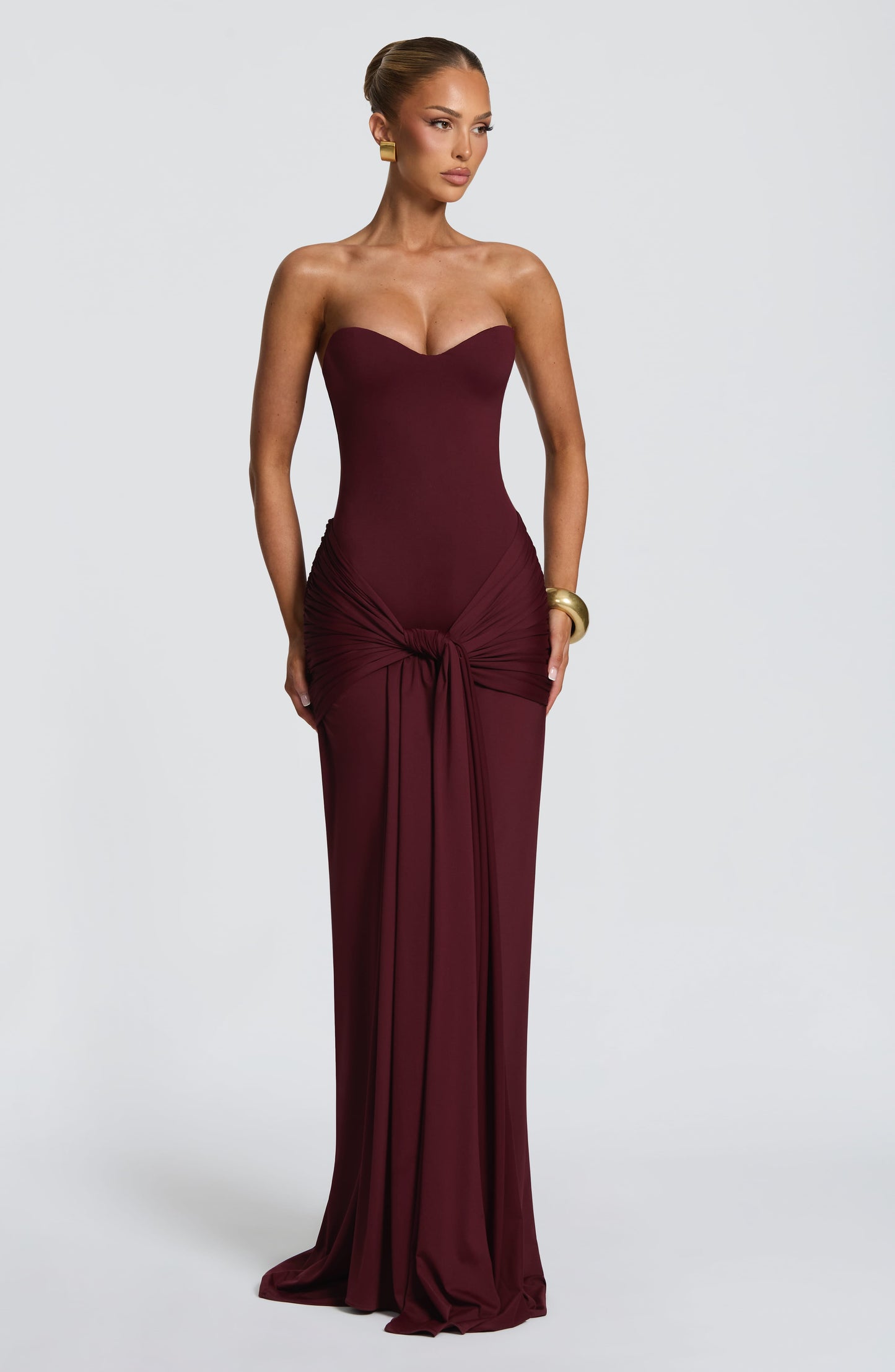 Gia Maxi Dress Cherry Lacquer
