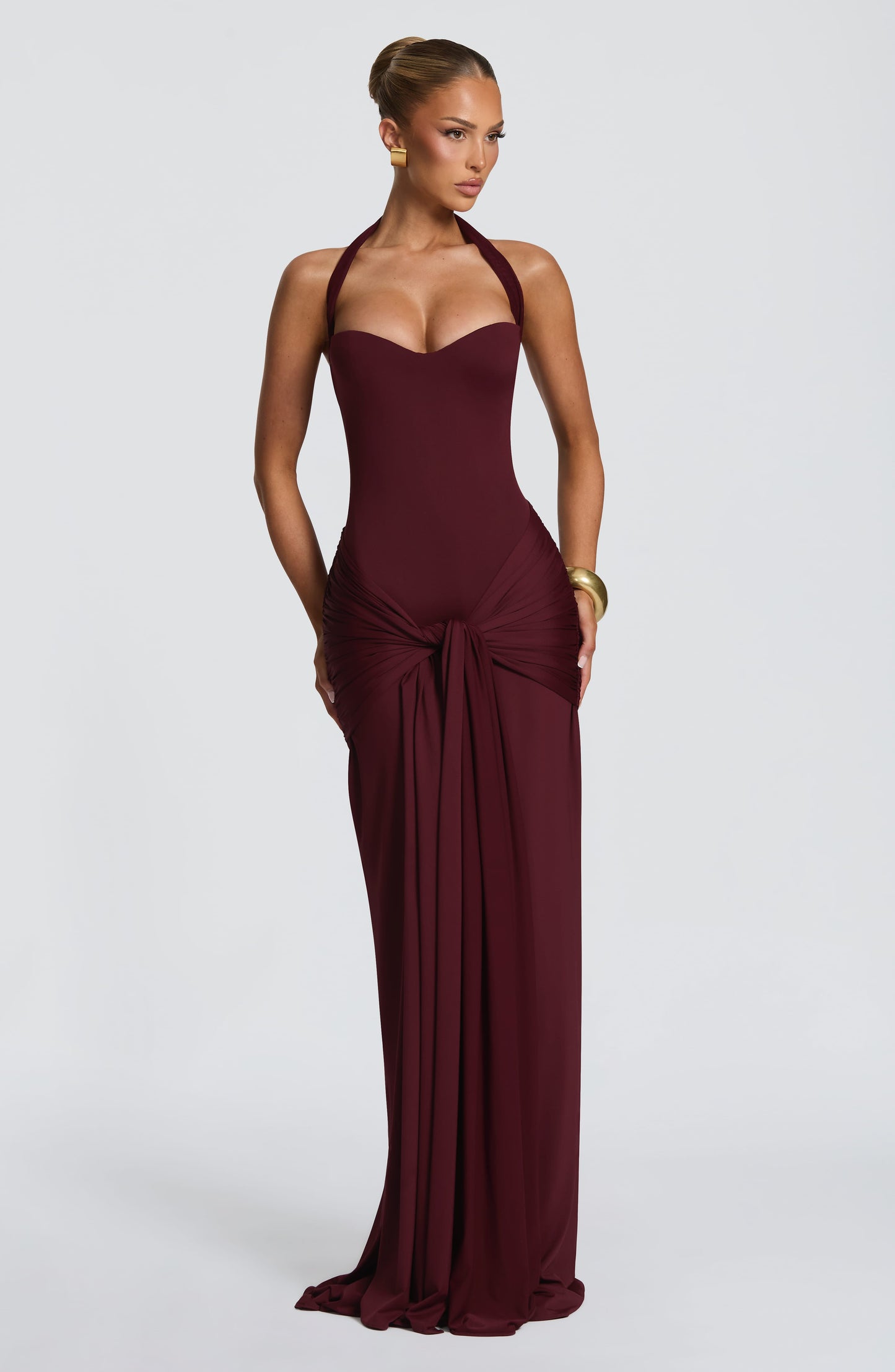 Gia Maxi Dress Cherry Lacquer