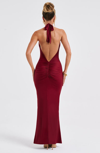 Harmonia Maxi Dress Burgundy