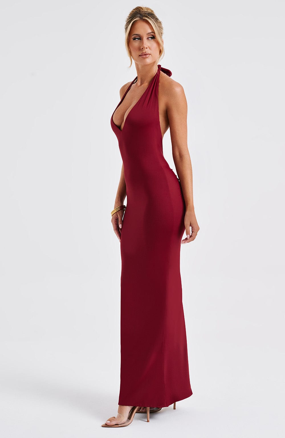 Harmonia Maxi Dress Burgundy