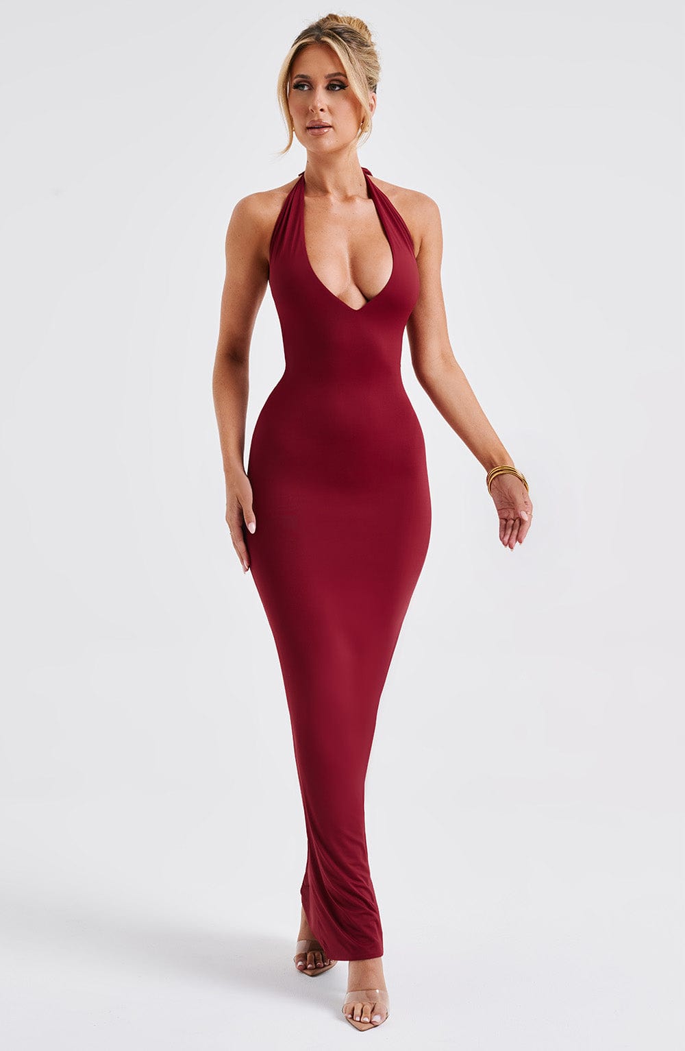 Harmonia Maxi Dress Burgundy