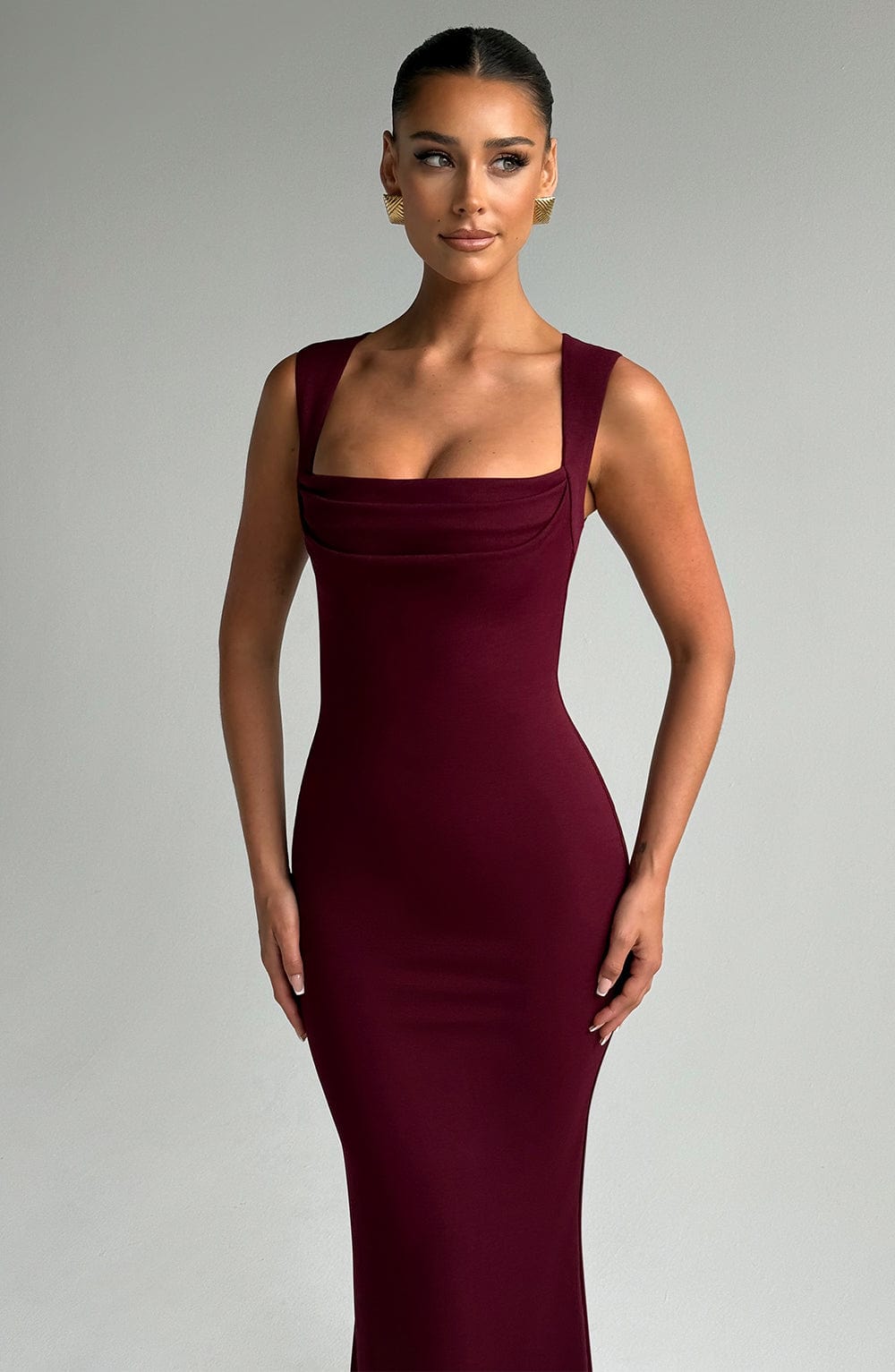 Helena Maxi Dress Cherry Lacquer