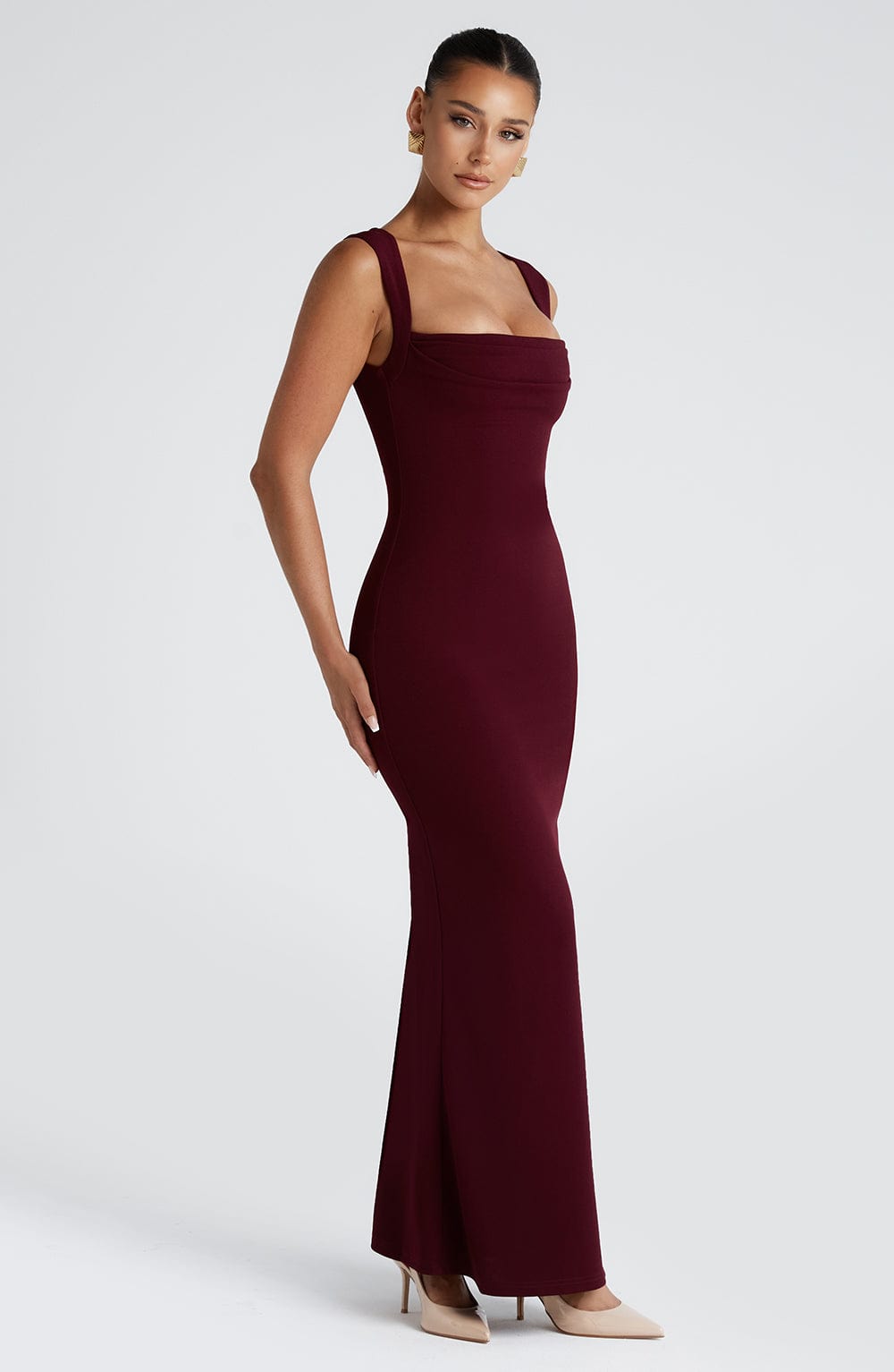 Helena Maxi Dress Cherry Lacquer