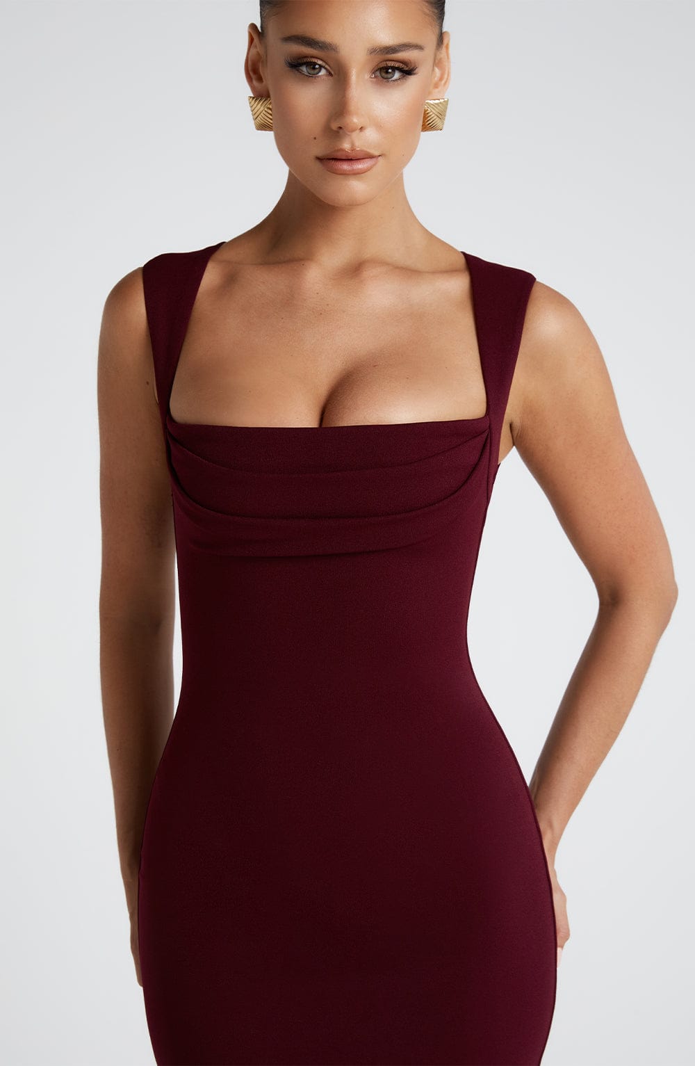 Helena Maxi Dress Cherry Lacquer