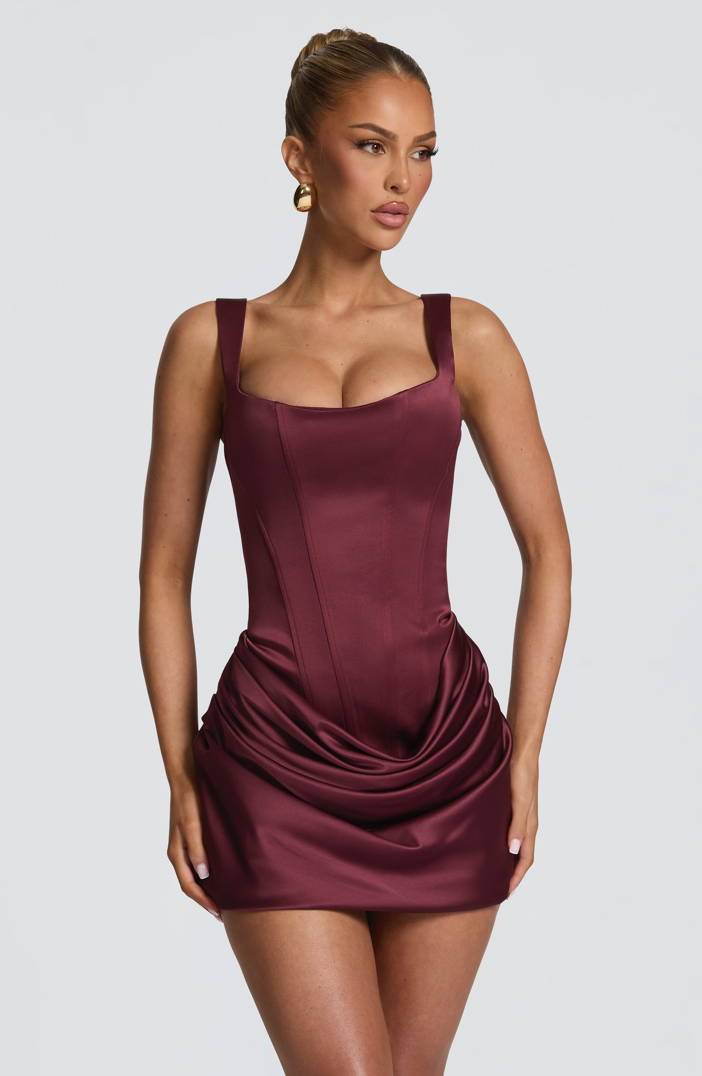 Imogen Mini Dress Cherry Lacquer
