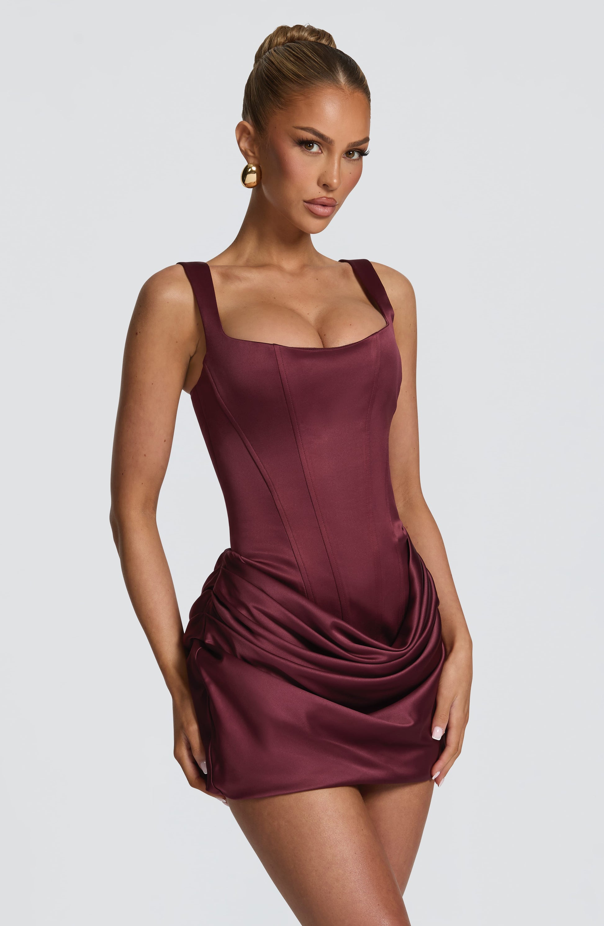 Imogen Mini Dress Cherry Lacquer