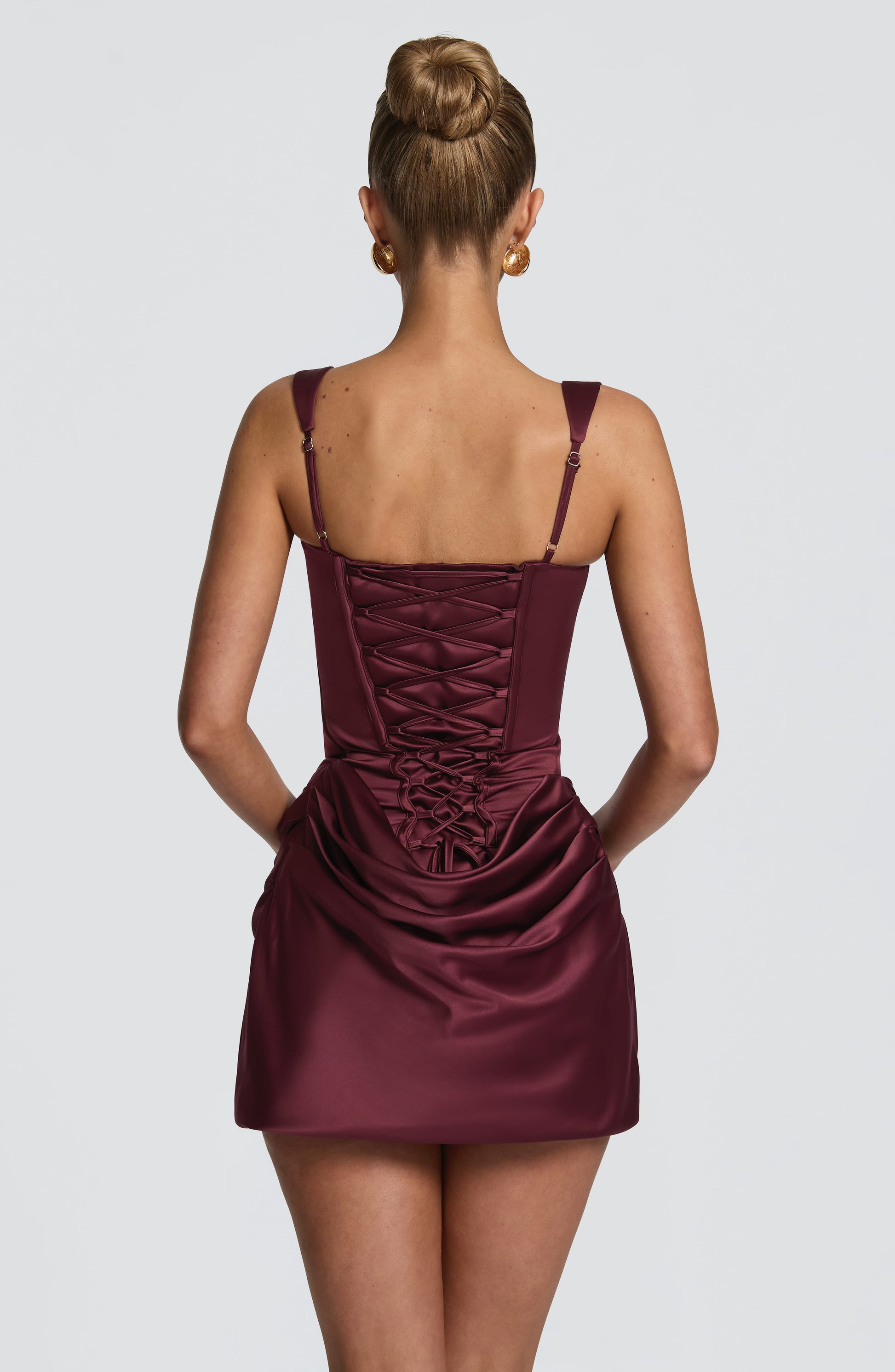 Imogen Mini Dress Cherry Lacquer