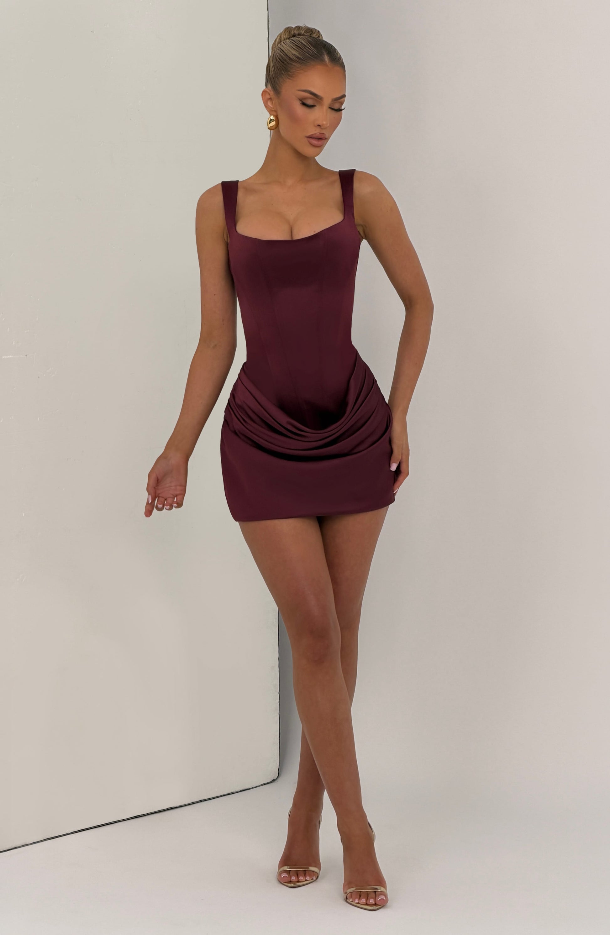 Imogen Mini Dress Cherry Lacquer