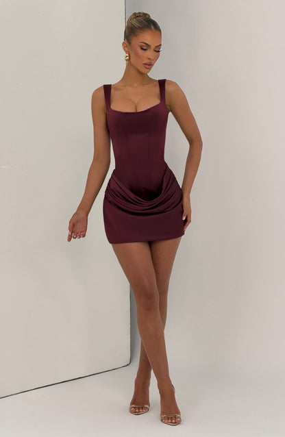 Imogen Mini Dress Cherry Lacquer