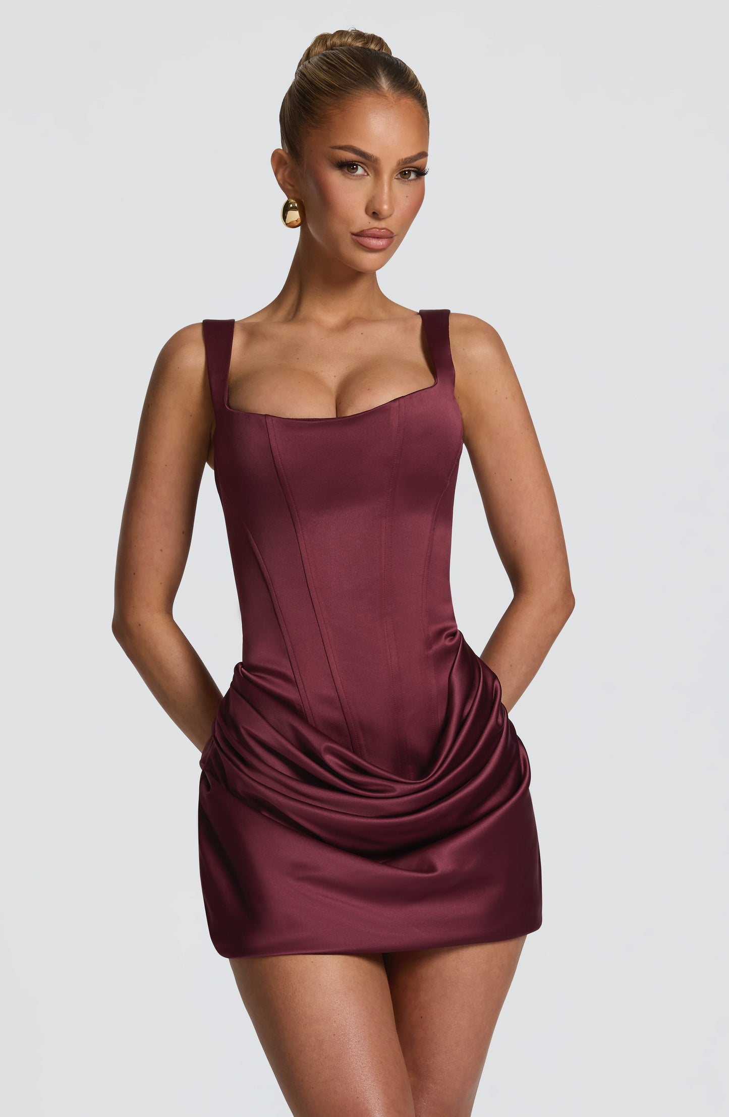 Imogen Mini Dress Cherry Lacquer