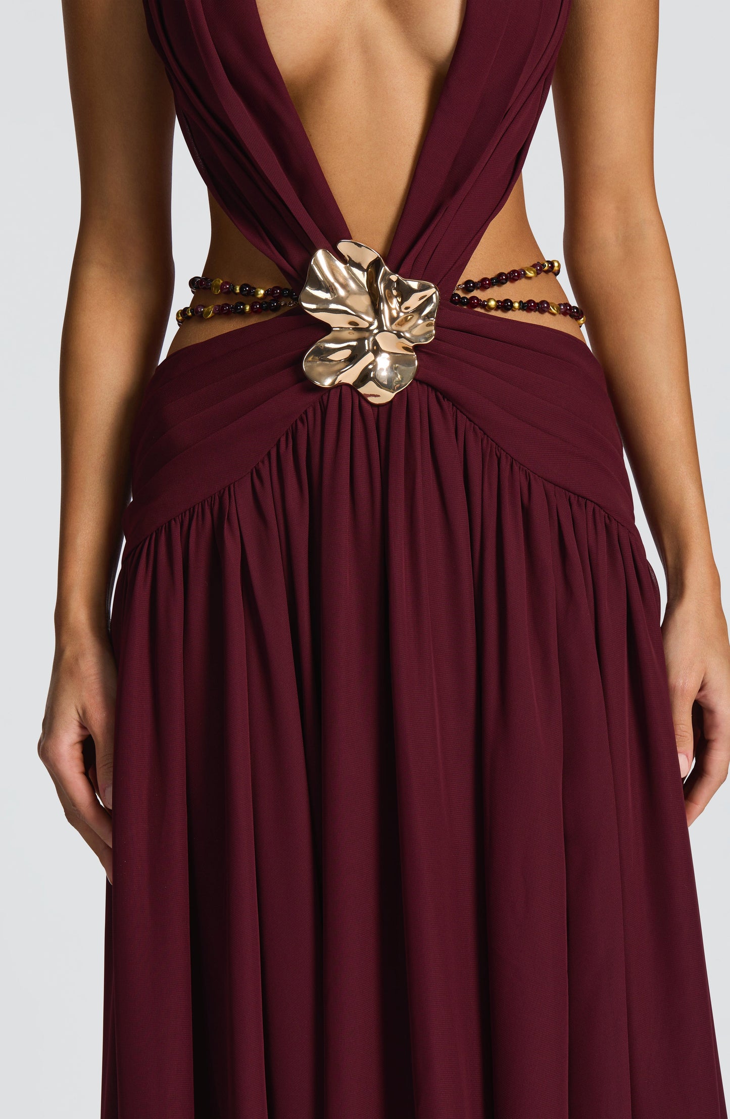 Indianna Maxi Dress Cherry Lacquer