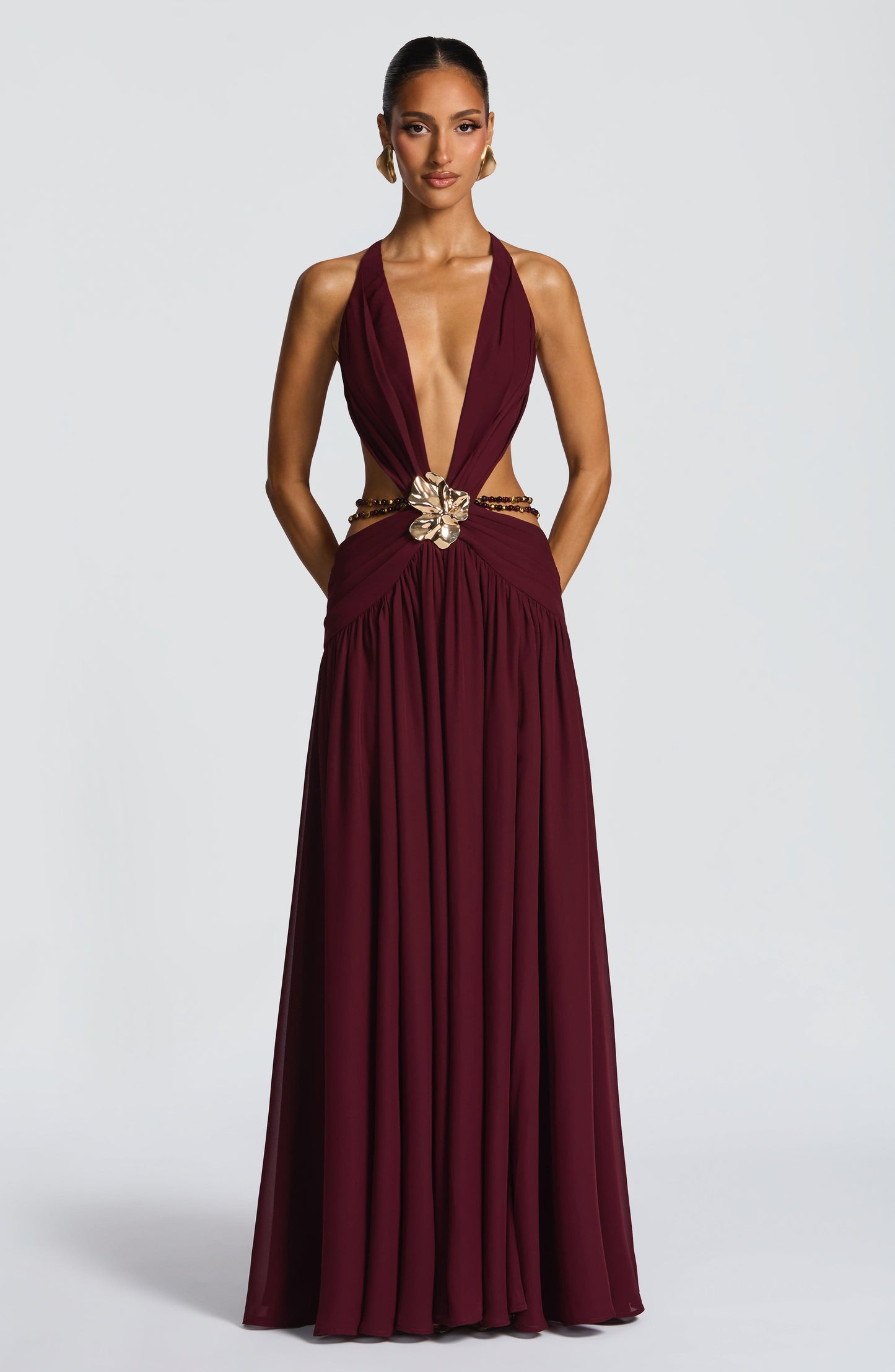 Indianna Maxi Dress Cherry Lacquer