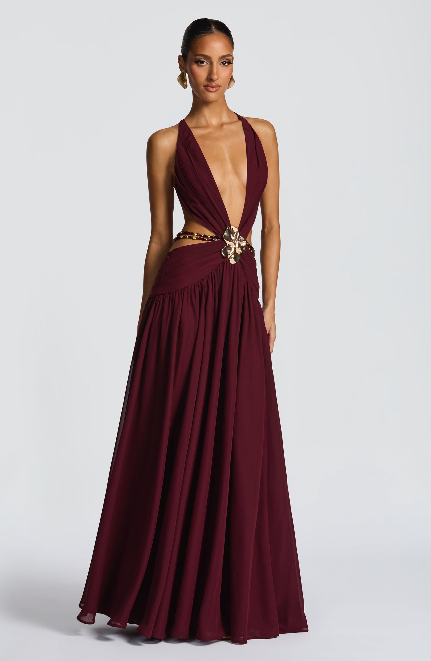 Indianna Maxi Dress Cherry Lacquer
