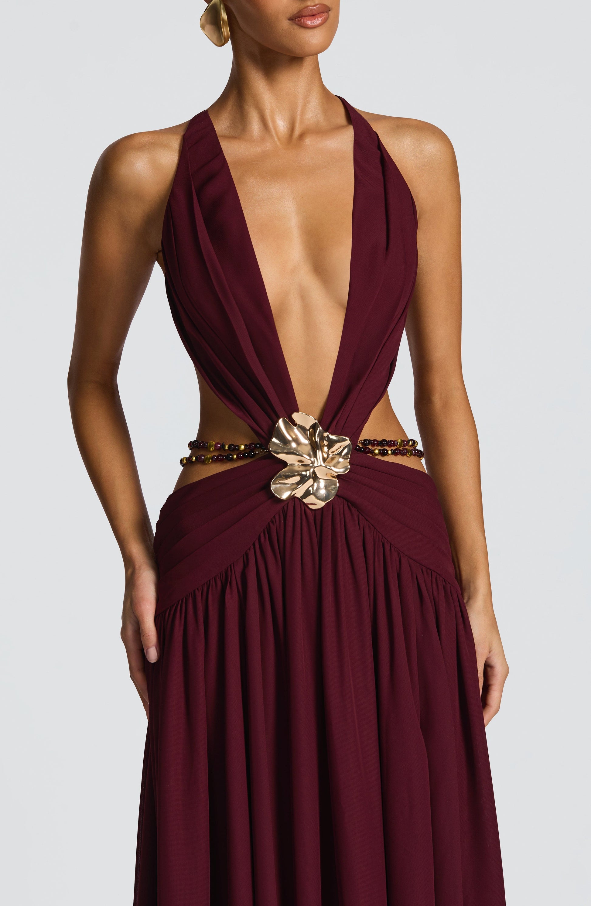 Indianna Maxi Dress Cherry Lacquer