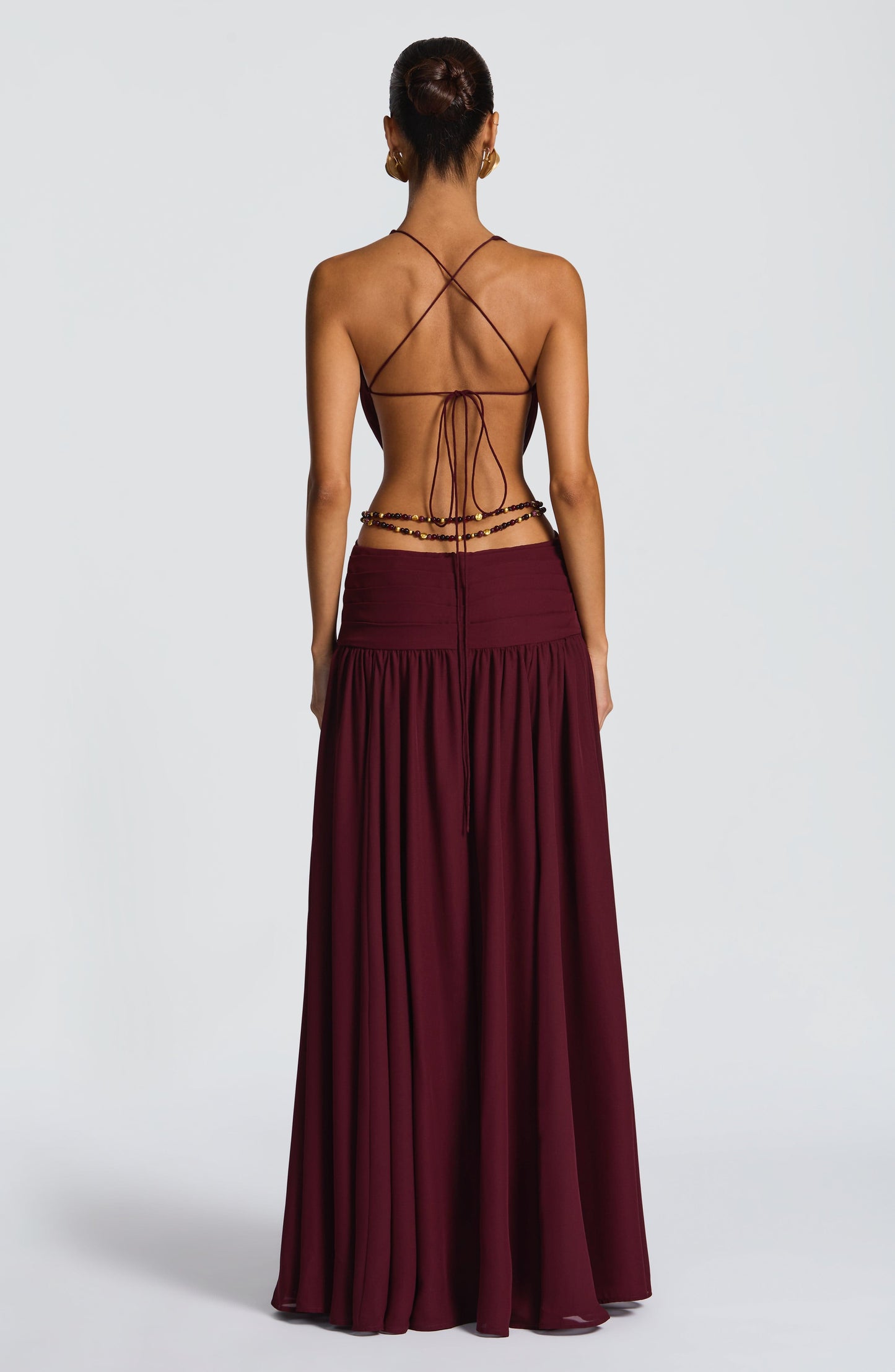 Indianna Maxi Dress Cherry Lacquer