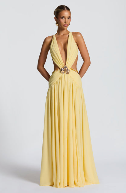 Indianna Maxi Dress Lemon