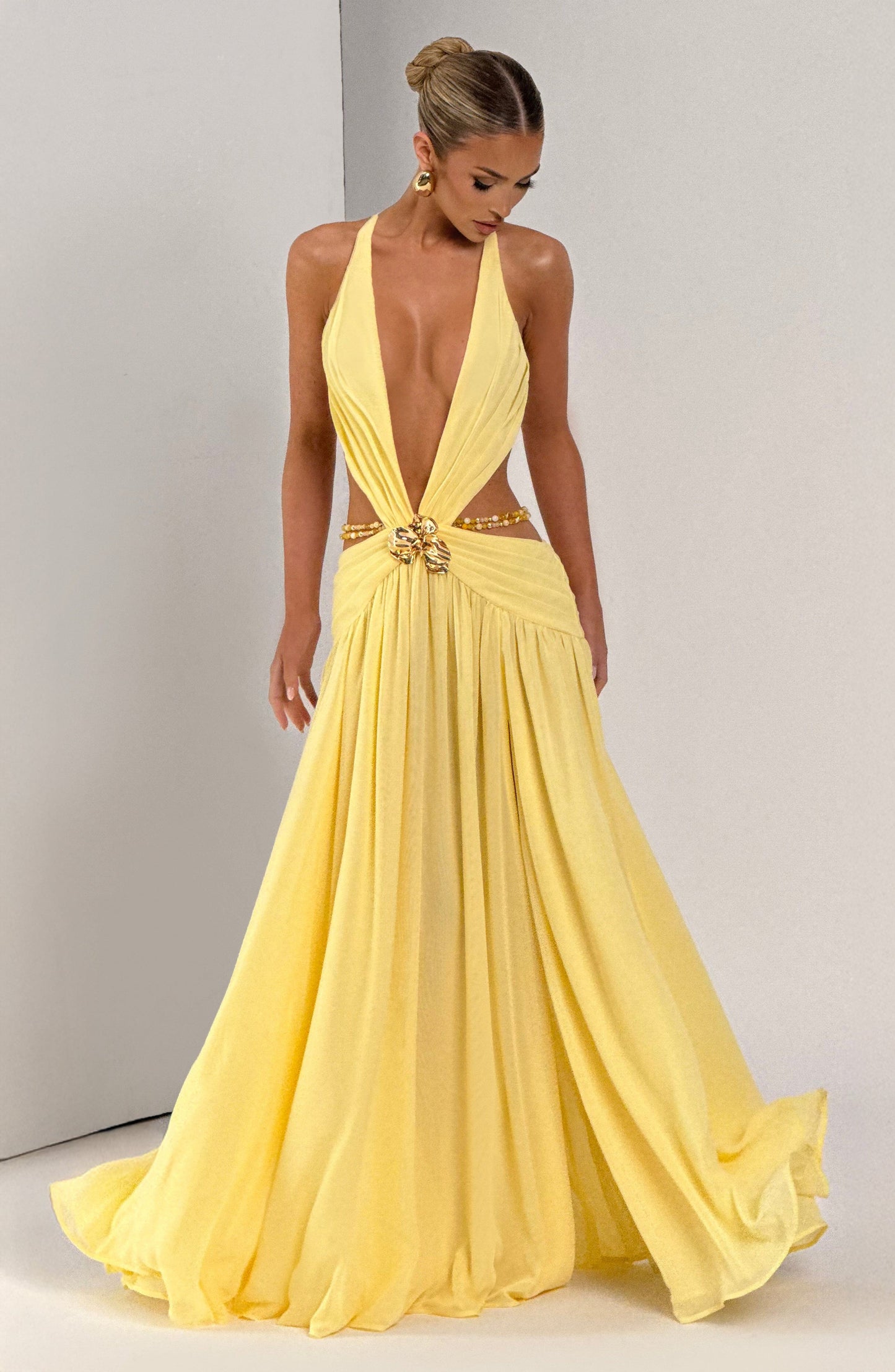 Indianna Maxi Dress Lemon