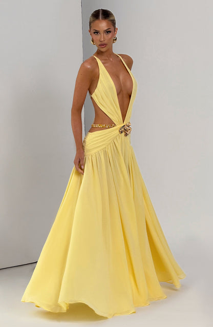 Indianna Maxi Dress Lemon
