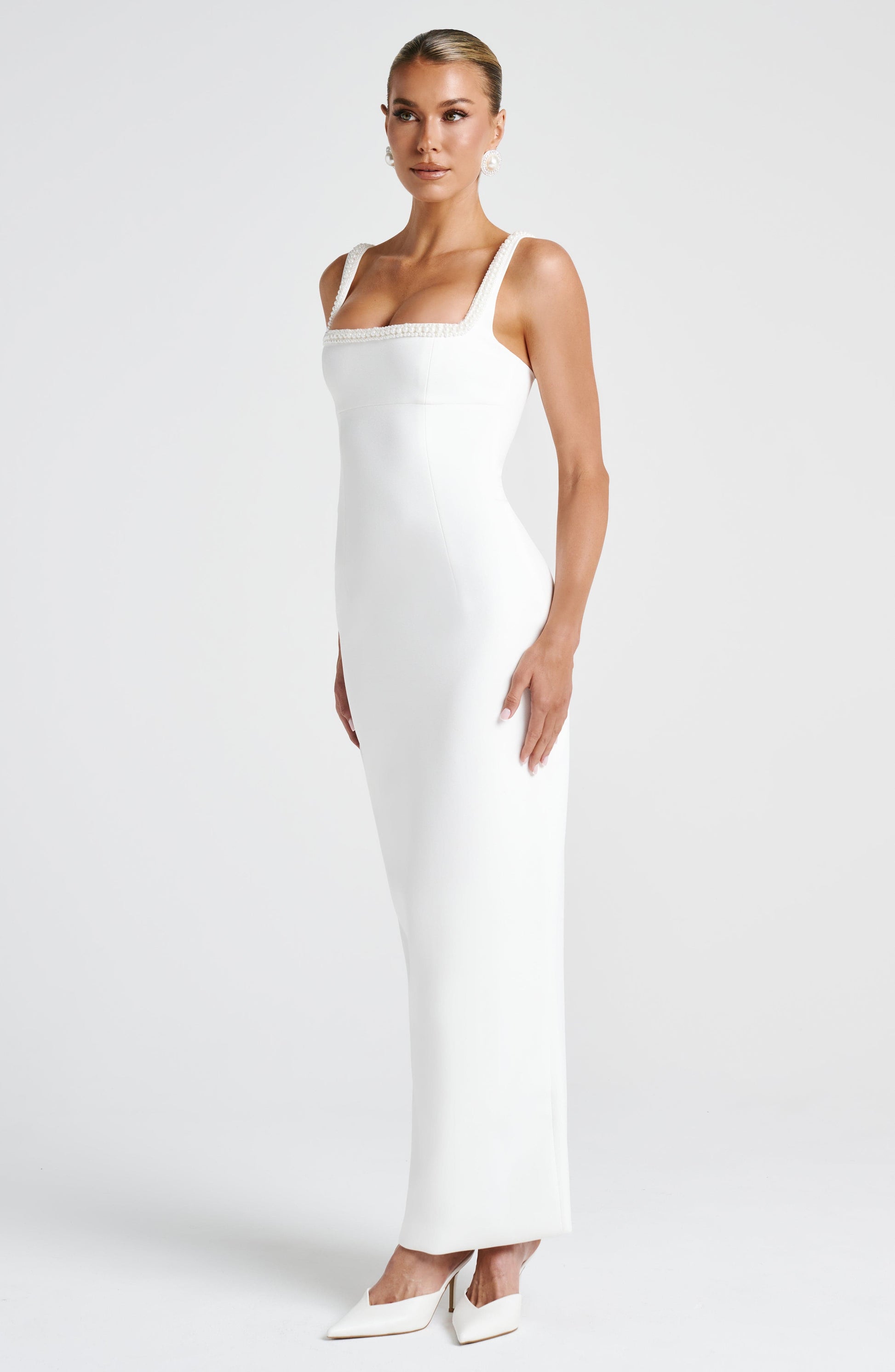 Ines Midaxi Dress Ivory