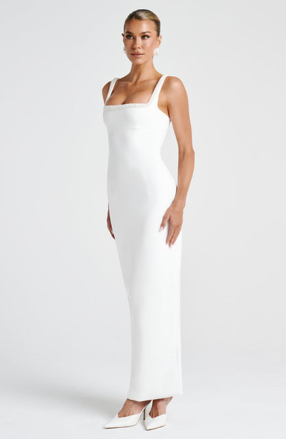 Ines Midaxi Dress Ivory