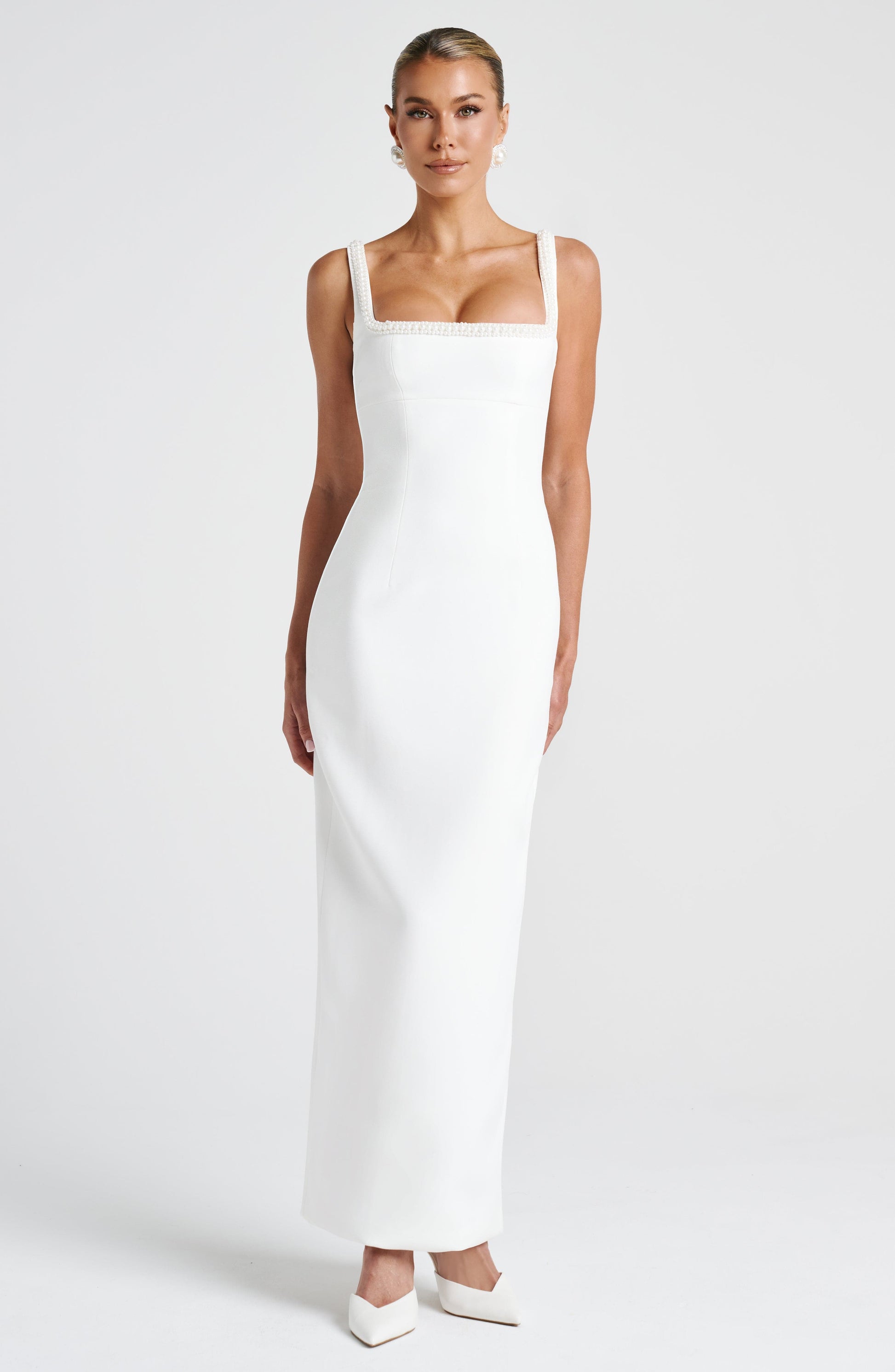 Ines Midaxi Dress Ivory