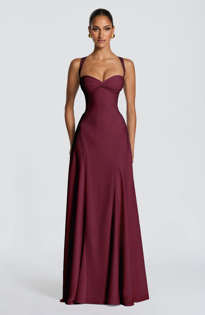 Irie Maxi Dress Cherry Lacquer