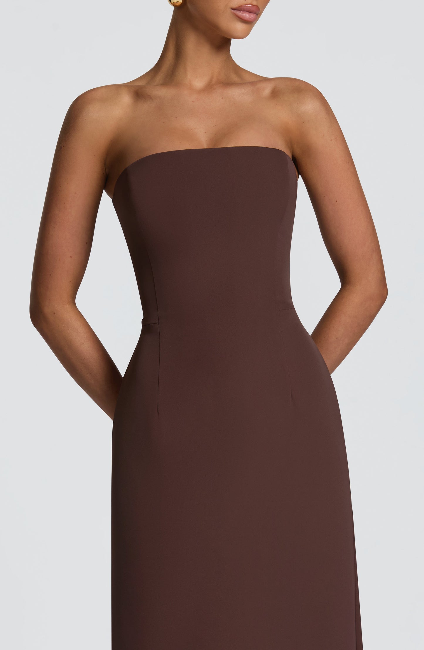 Irmina Maxi Dress Plum Brown