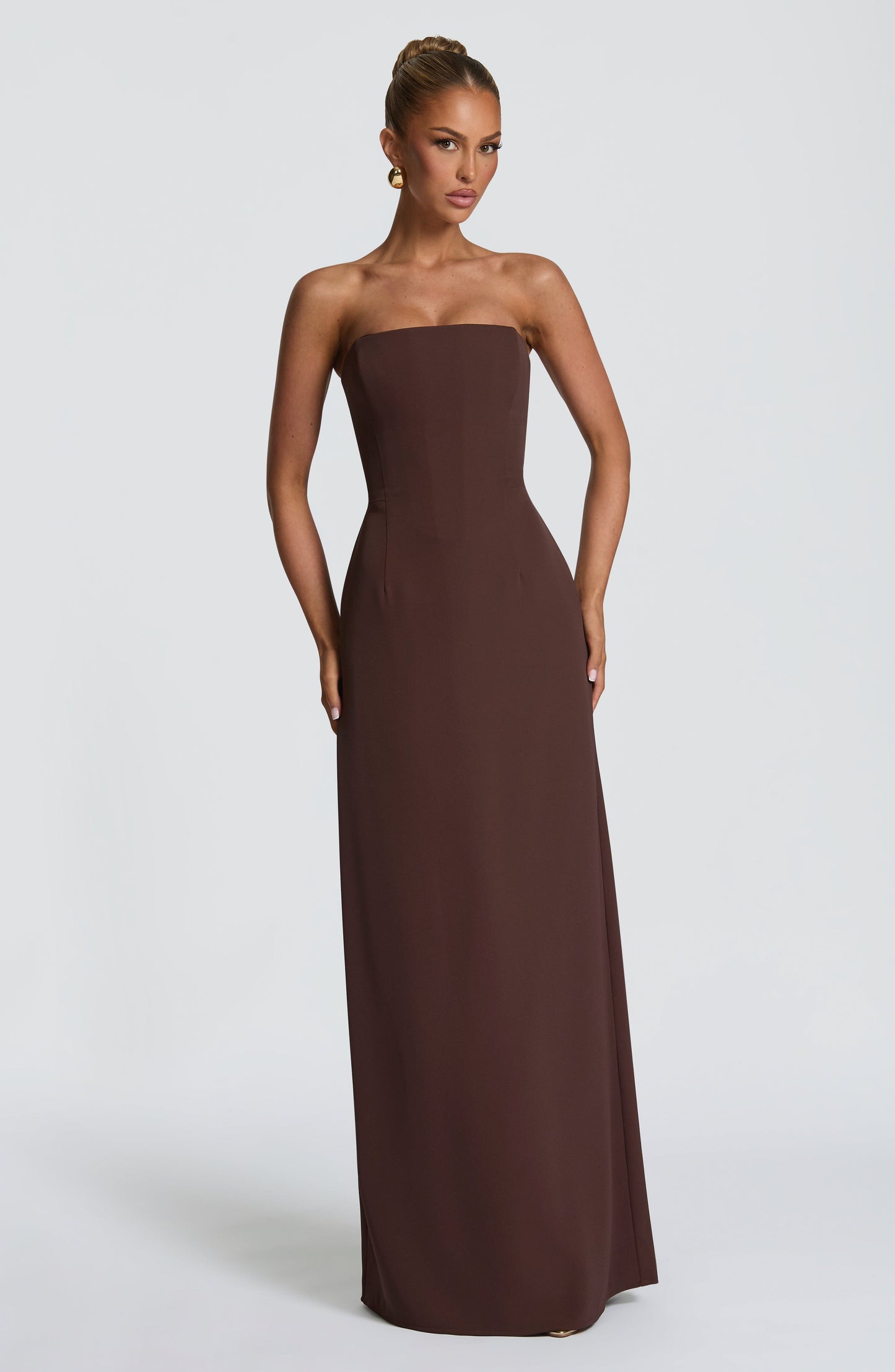 Irmina Maxi Dress Plum Brown