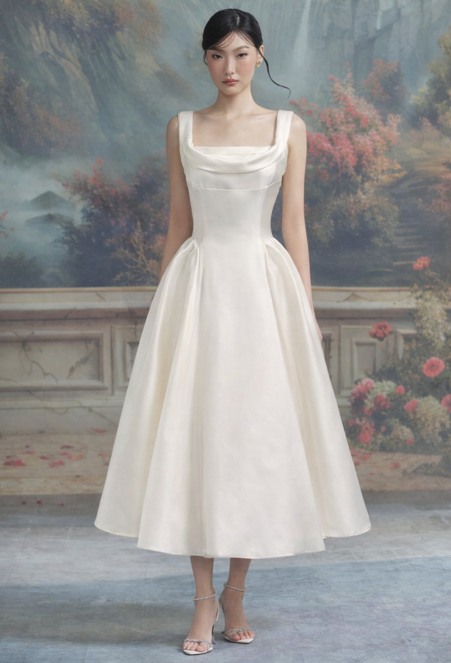 Isabeau Midi Dress Ivory