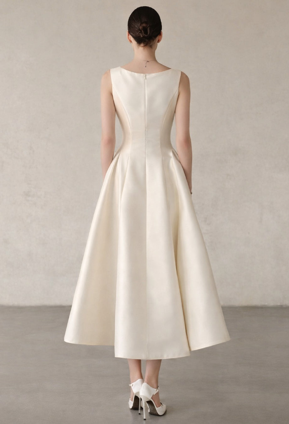 Isabeau Midi Dress Ivory