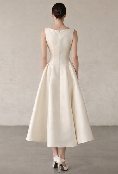 Isabeau Midi Dress Ivory
