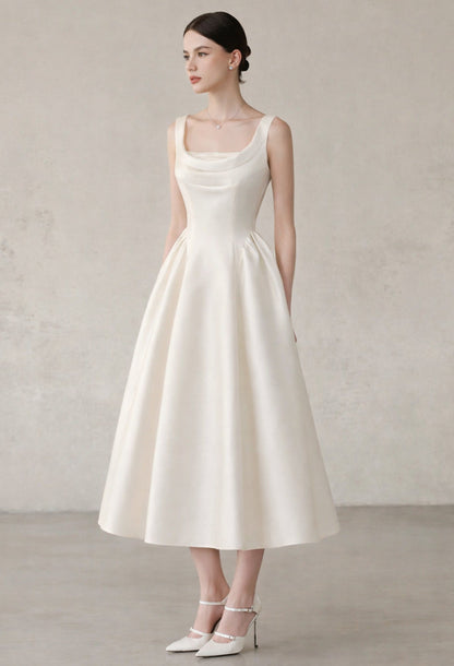 Isabeau Midi Dress Ivory