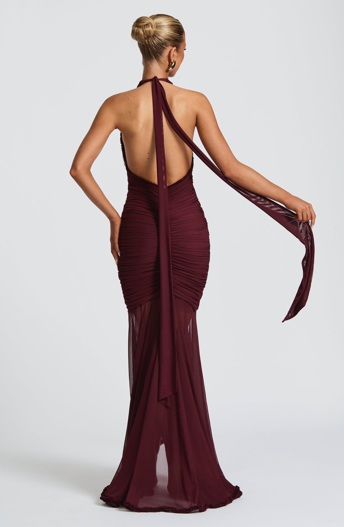Janessa Maxi Dress Cherry Lacquer