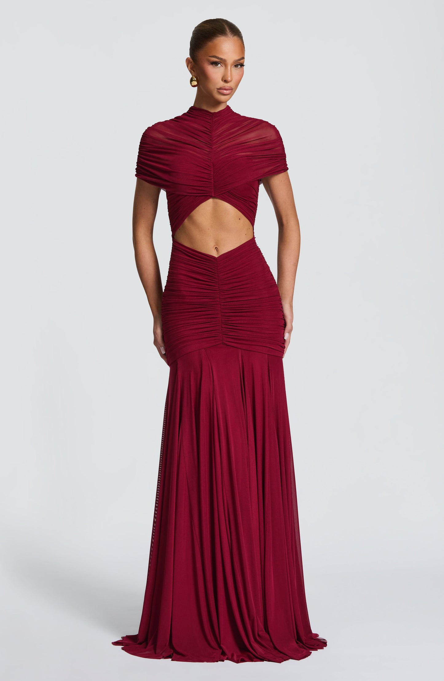 Jaya Maxi Dress Burgundy