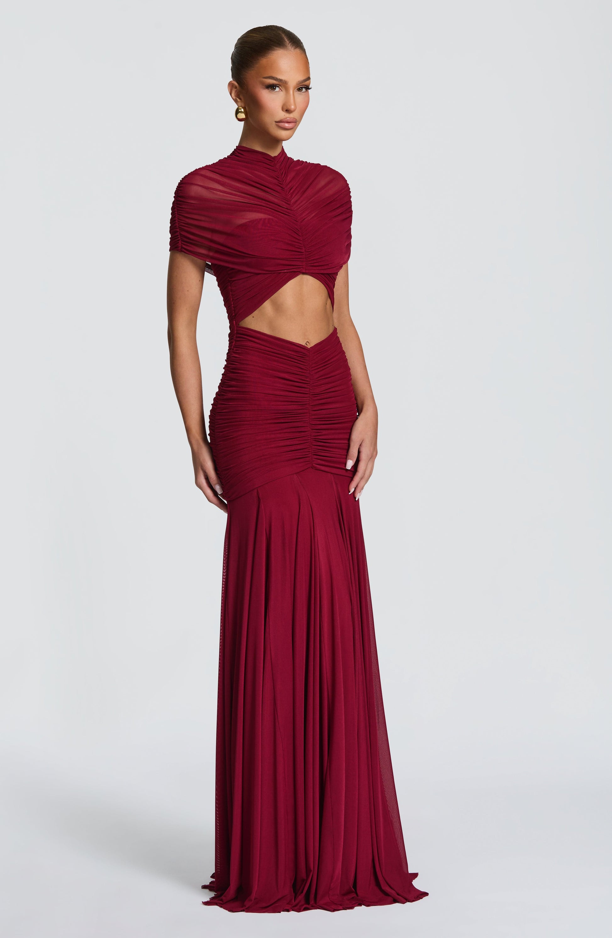 Jaya Maxi Dress Burgundy