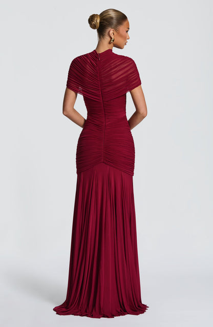 Jaya Maxi Dress Burgundy