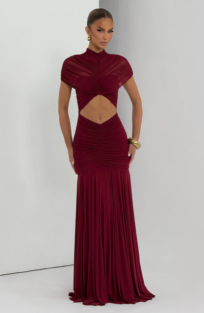 Jaya Maxi Dress Burgundy