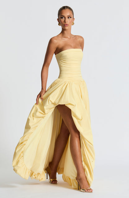 Jillian Maxi Dress Lemon