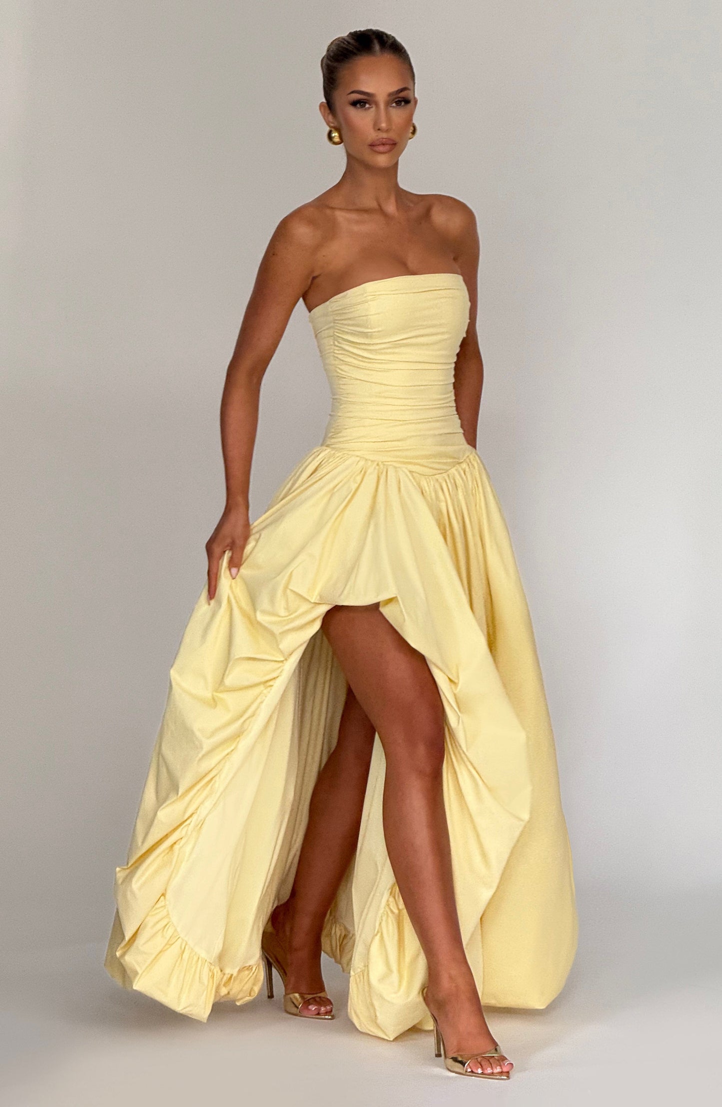 Jillian Maxi Dress Lemon