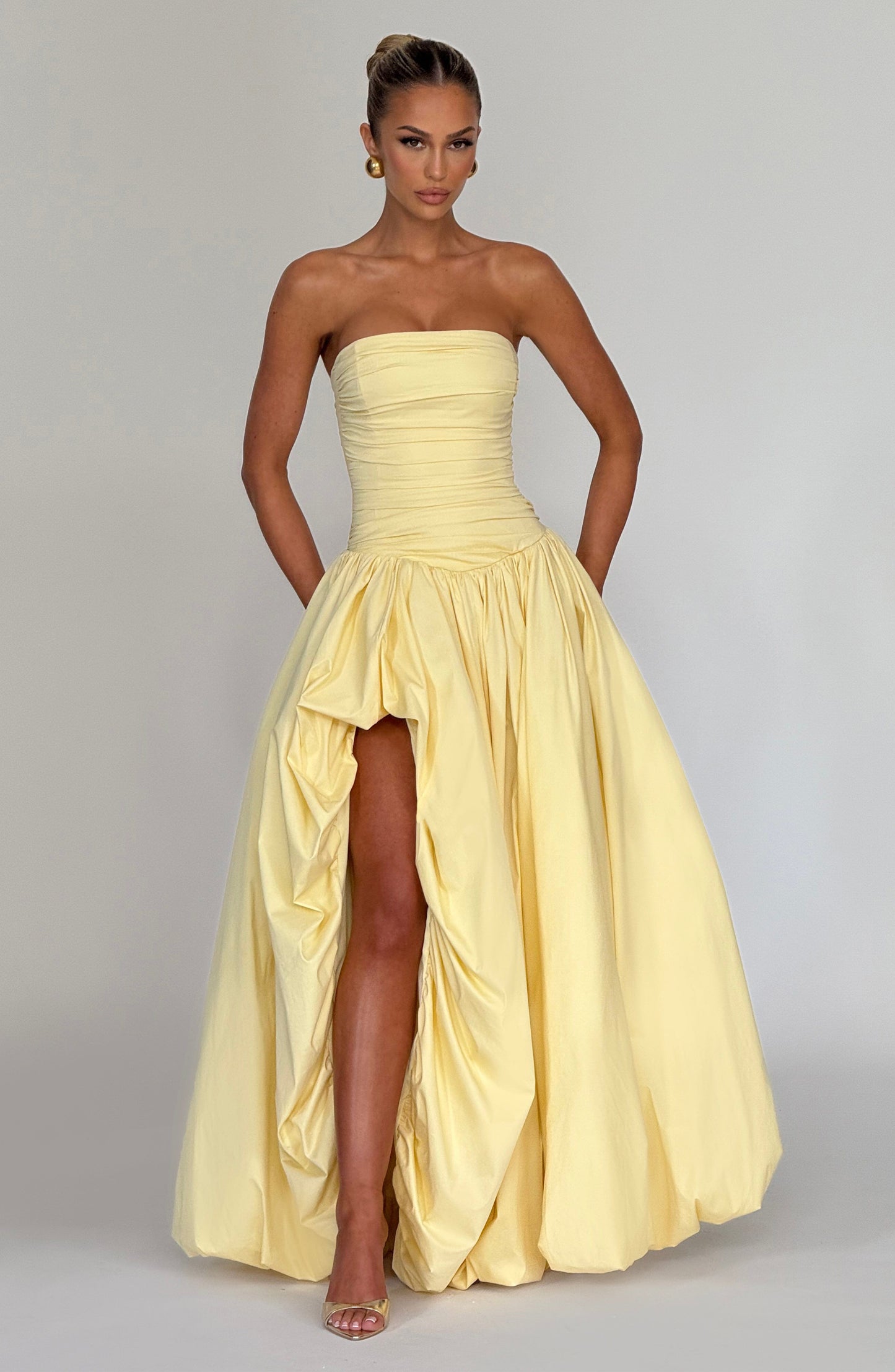 Jillian Maxi Dress Lemon