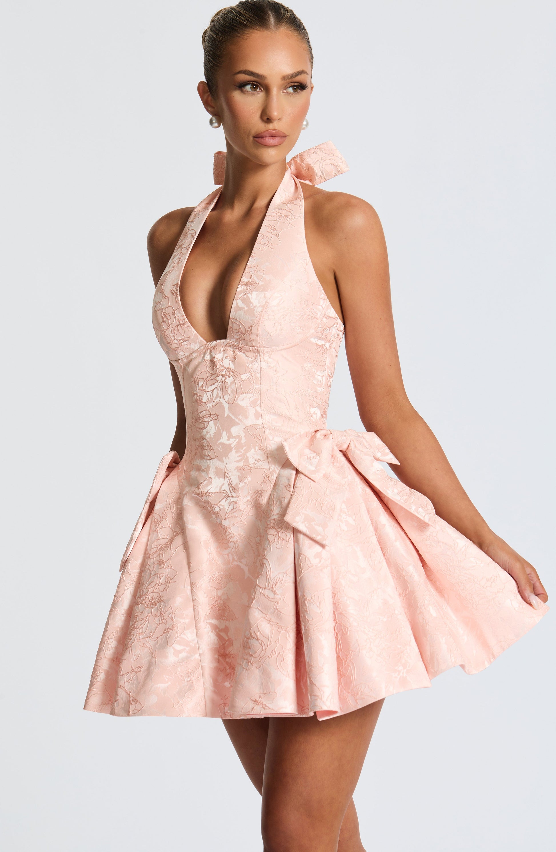Jocelyn Mini Dress Soft Peach