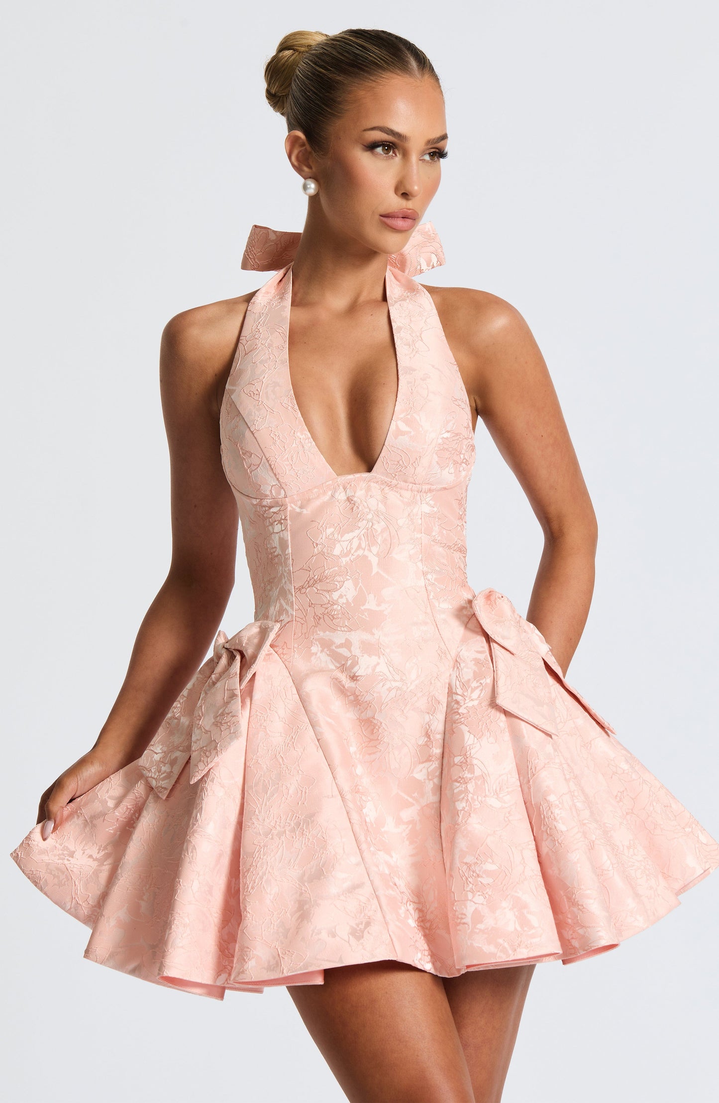 Jocelyn Mini Dress Soft Peach