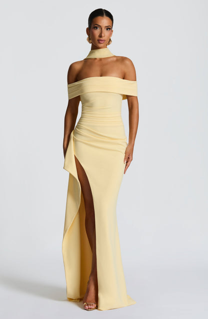 Joyce Maxi Dress Lemon