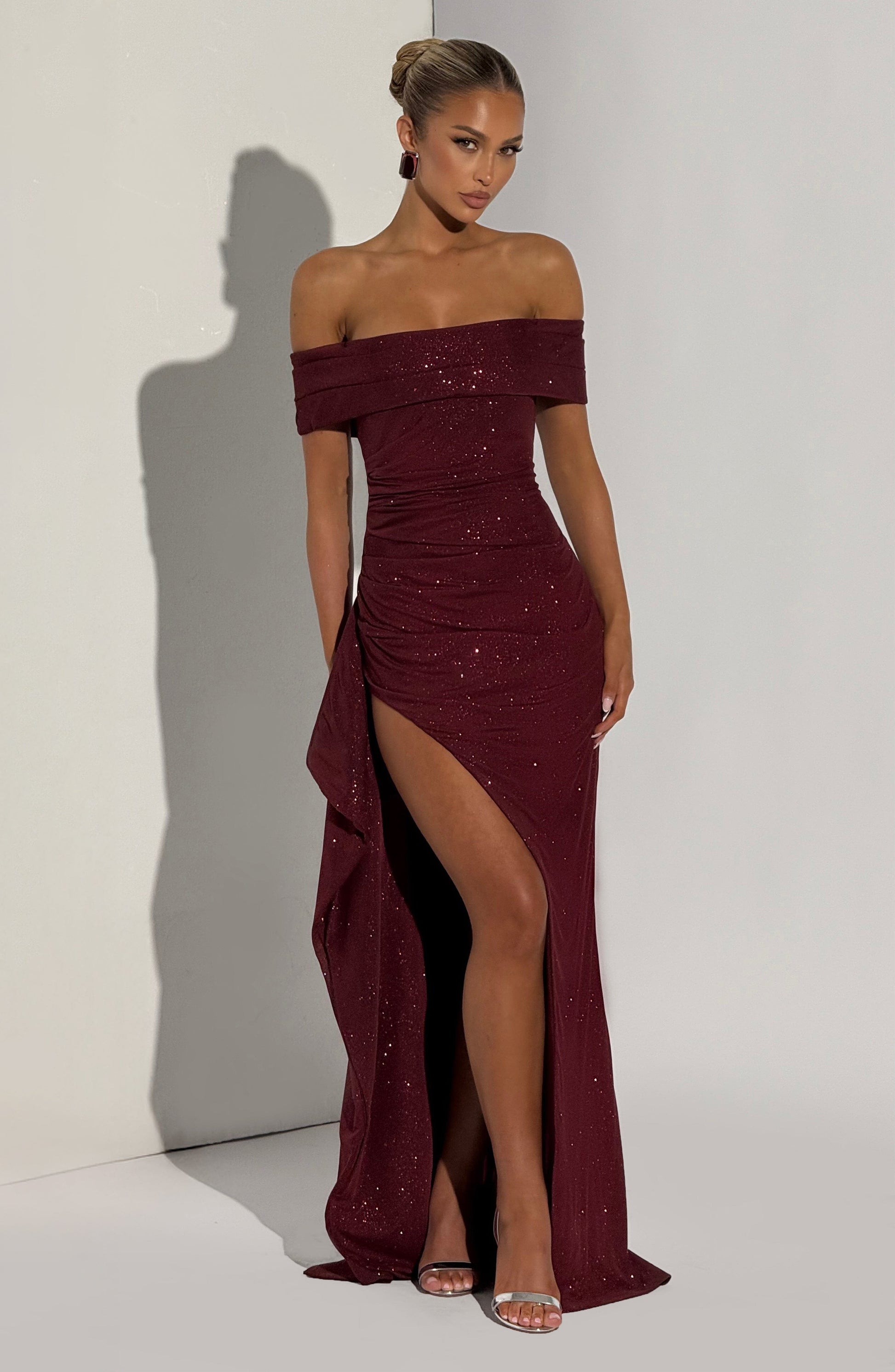Joyce Maxi Dress Wine Sparkle