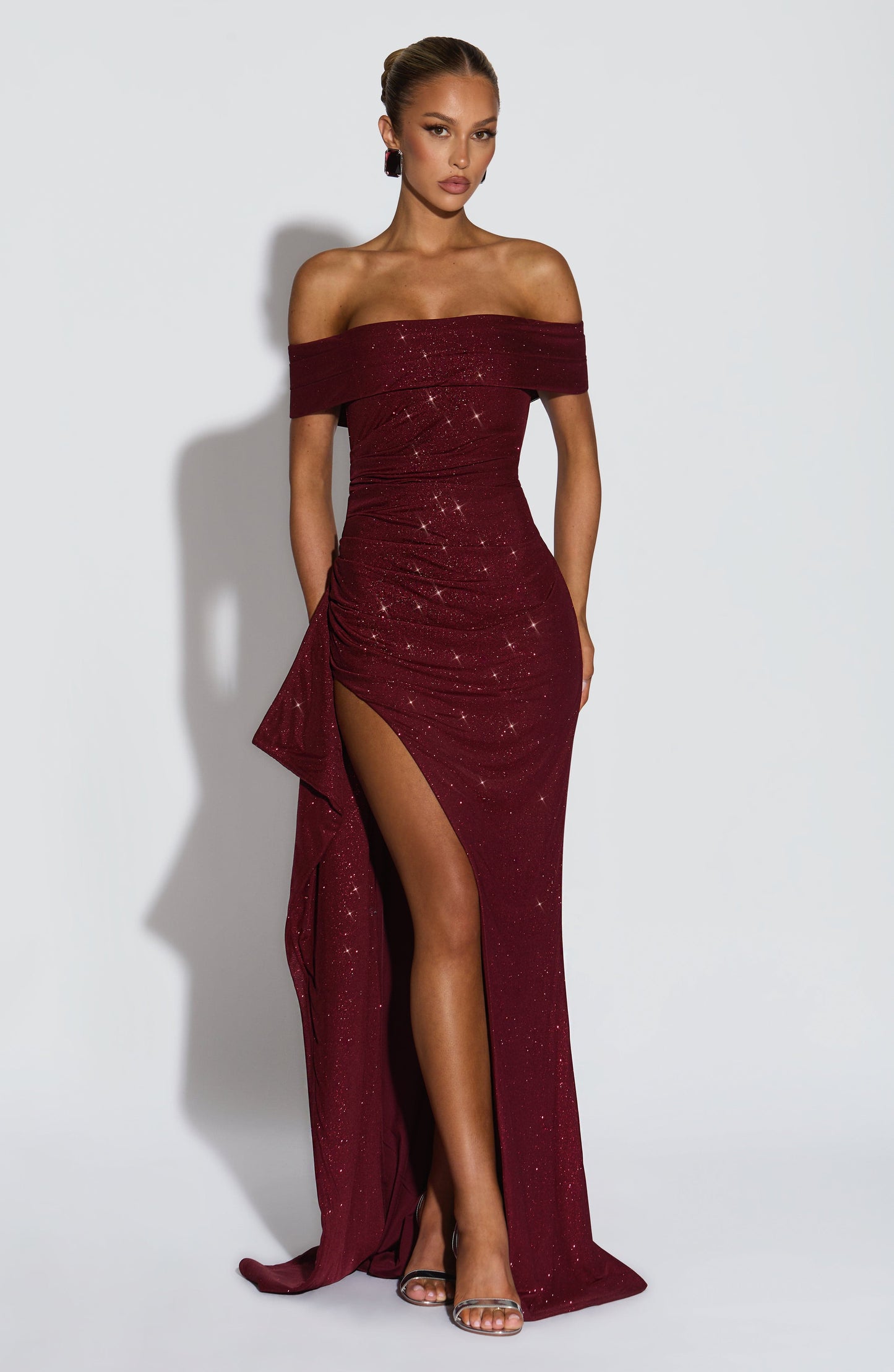 Joyce Maxi Dress Wine Sparkle