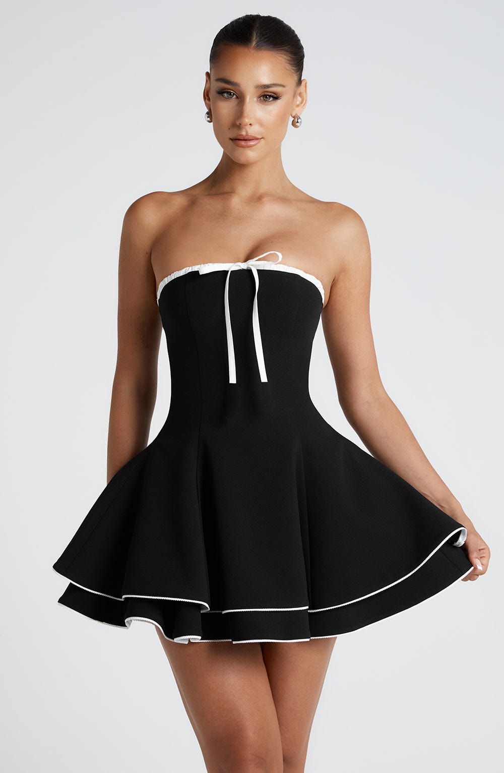 Juno Mini Dress Black/White