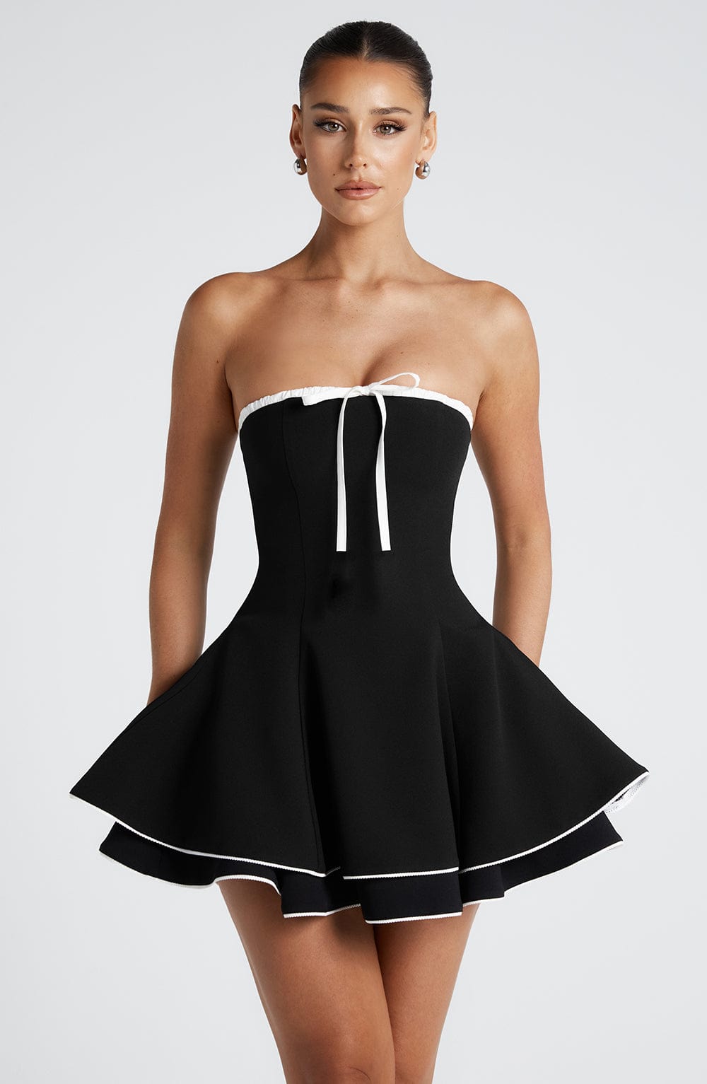 Juno Mini Dress Black/White